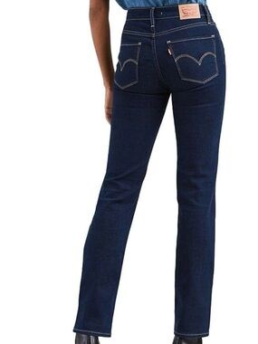 Levi’s 724 High Rise W25 L32 Indigo Dark Wash Straight Denim Jeans